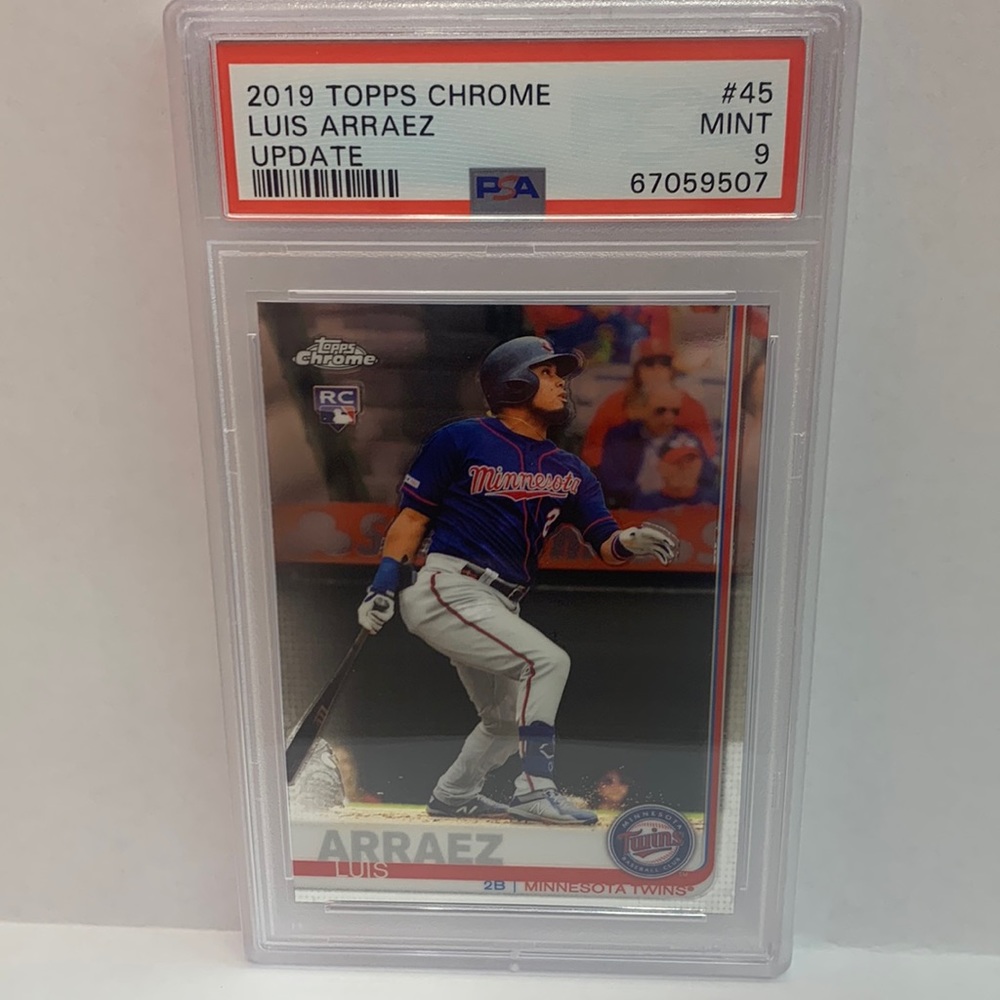 2019 Topps Chrome Luis Arraez Twins RC #45 PSA Graded Mint 9 (MISC7)